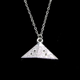 Fashion 20*32mm Egypt Pyramid Pendant Necklace Link Chain For Female Choker Necklace Creative Jewellery party Gift