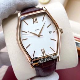 Sale New Malte 30130/000R 82230/000R White Dial A2813 Automatic Mens Watch Rose Gold Case Brown Leather Strap Gents Watches STVC SwissTime.