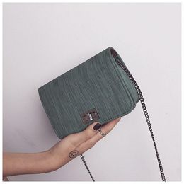 Fashionable and simple one-shoulder small square bag for women luxury high quality handbags covered with a buckle cross-body bags