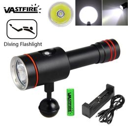 Diving LED Underwater Flashlights Waterproof Portable Lantern Lights Dive Light Lamp Torch Torches