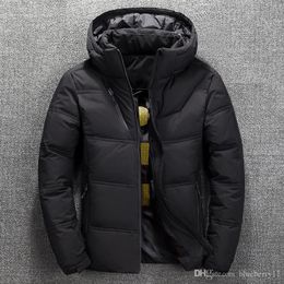 Homens para baixo parkas 2021 jaqueta de inverno homens térmico térmico casaco de neve vermelho preto parka quente homem outwear moda-branco pato homens