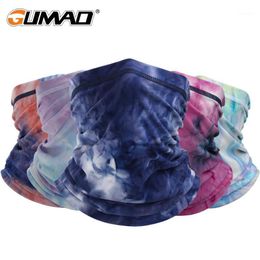 Buff Neck Gaiter Face Scarf Cover Tie-dye Print Bandana Ski Cycling Sports Running Mountaining Hiking Warmer Tube Mask Women Men Caps &