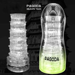 NXY Sex Masturbators Male Masturbator Cup Soft Pussy Toys Transparent Vagina Adult Endurance Exercise Products Vacuum Pocket for Men 220127