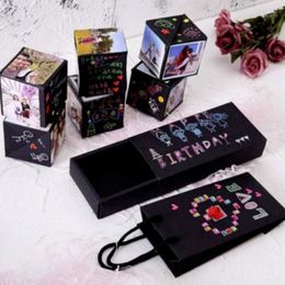 Gift Wrap Surprise Explosion Box DIY Handmade Scrapbook Po Wedding For Valentine Christmas Boxes Creative Card1