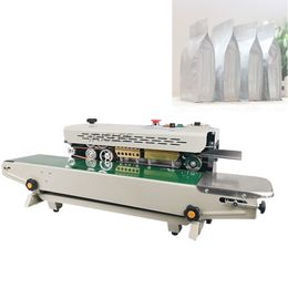 Continuous Plastic Bag Film Band Sealer with Solid-ink Coding Date Printer Band Sealing Machine 770A-1Food bag sealing machine