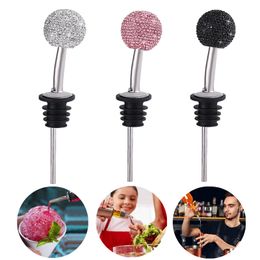 Diamond Wine Pourer Bar Tool Creative Crystal Wine Stoppers Home Champagne Decorative Bottle Stopper