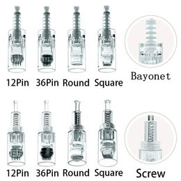 Microneedles Needle Cartridge Bayonet Port/Screw Port Cartridge for Auto Microneedle Pen Tattoo Needles