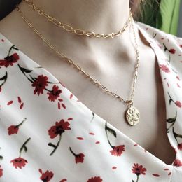 LouLeur 925 sterling silver Mermaid dance girls necklace round gold Long hair flying elegant pendant necklace for women jewelry Q0531