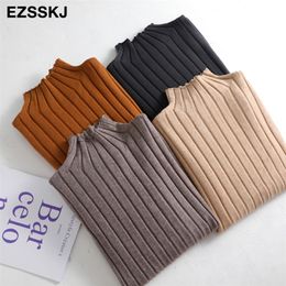 chic Autumn winter thick Sweater Pullovers Women Long Sleeve casual turtleneck warm basic Sweater knit Jumpers top 201023