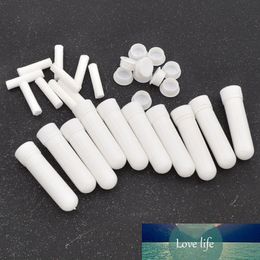 50Pcs/set Empty White Plastic Blank Nasal Aromatherapy Inhalers Tubes Sticks With Wicks For Essential Oil Nose Nasal Container