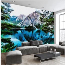 beautiful scenery wallpapers Abstract landscape wallpapers oil painting tv background wall mural