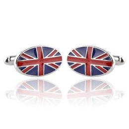 French Formal Business suit Shirt cufflinks British flag cuff links button for men fashion Jewellery