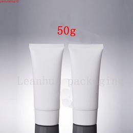 50G White Plastic Squeeze Tubes For Foam Cleanser, Grind Arenaceous Cream Container Refillable Tube Cosmetic Packaging Tubeshigh quatiy