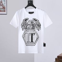 PLEIN BEAR Men's T-Shirts ROUND NECK SS Mens Designer Tshirts Rhinestone Skull Men T-shirts Classical High Quality Top Tees PB 16569