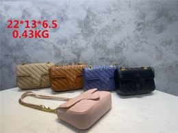 Wholesale Luxury Designer Marmont Quilted Tote Bag Fashion Twill Embroidered Letter Chain Shoulder Bag Messenger Bags