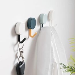 Hooks & Rails 10Pcs/set Adhesive Hook Nordic Minimalist Kitchen Bathroom Clothes Towel Holder Wall Key Home Decoration1