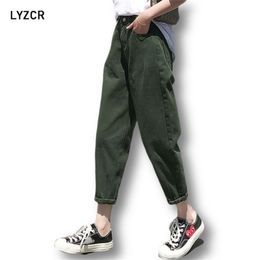 LYCZR Harem Vintage Pants Loose Boyfriends For Women Mom High Waist Women's Jeans Woman Autumn 201223