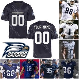 Custom Georgia Southern Football Jersey NCAA College Shai Werts J.D. King Wesley Kennedy III Beau Johnson Khaleb Hood Raymond Johnson III