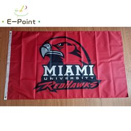 NCAA Miami Redhawks Flag 3*5ft (90cm*150cm) Polyester flag Banner decoration flying home & garden flag Festive gifts