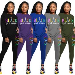 womens outfits two piece set tracksuit shirt pants long sleeve sportswear shirt trousers sweatsuit pullover tights sportswear hot klw5175