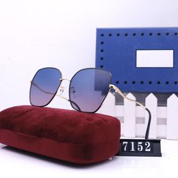 Designer Sunglasses Brand UV400 Eyewear Metal Gold Frame Sun Glasses Men Women Mirror Sunglasses Polaroid Glass Lens With Box221Q