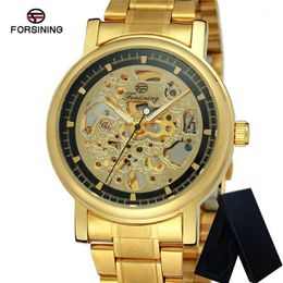 Forsining Mechanical Watch Mens Watches Waterproof Skeleton Men Clock Top Sport Male Wristwatch 00331
