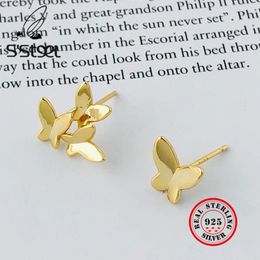 S'STEEL Butterfly Stud Earrings 925 Sterling Silver Earring For Women Korean Earings Plata De Ley 925 Pendiente Fashion Jewellery