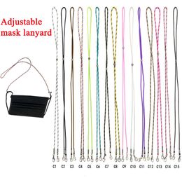 TOP Designer Face Mask Lanyard Coloured Mask Adjustable Lanyards Glasses Rope Double Use Children Lanyard Glasses Chain Face Mask Lanyard