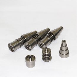 hand tools Dab 6 In 1 Domeless Titanium E Nail Fit 20mm Heater Coil pipe glass ash catcher for bong