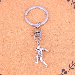 Fashion Keychain 30*13mm soccer player sporter Pendants DIY Jewelry Car Key Chain Ring Holder Souvenir For Gift