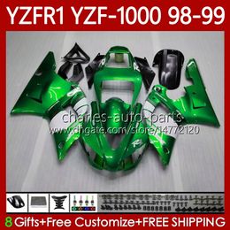 body kit UK - OEM Body Kit For YAMAHA YZF-1000 YZF-R1 YZF 1000 CC R 1 1998 1999 2000 2001 Metal Green Bodywork 82No.116 YZF R1 1000CC 98-01 YZF1000 YZFR1 98 99 00 01 Motorcycle Fairing