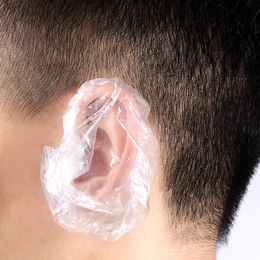 100Pcs Disposable Ear Cover Salon Hairdressing Waterproof Ear Protector Hair Dye Shield Protection Ears Protect Tool