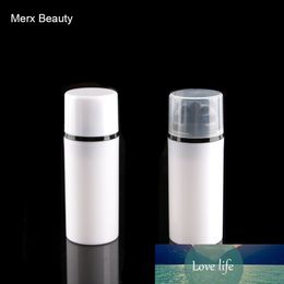 15 Pcs White Airless Vacuum Pump Bottle Container Dispenser for Cream/Serum/Lotion/Gel/Cosmetics (1oz 30/50/80/100/120/150ml)