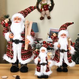 60CM Big Santa Claus Doll Children Xmas New Year Gift Christmas Decorations For Home Christmas Tree Decor Wedding Party Supplies 201128