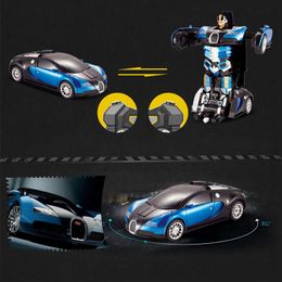 RC Car Transformation Robots New Ultra-Sensing Gesture Transform Remote Control Car Model Kids Toy Christmas Gifts For Boys 201203