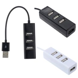 Mini 4 Port USB 2.0 Hub Splitter For Laptop PC Computer Laptop Peripherals Accessories support data transfer rate 480Mbps