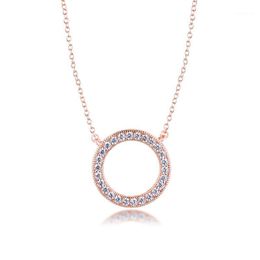 signature necklaces UK - Chains S925 Original Sterling Silver Collier Necklaces For Women Rose Gold Color Hearts Of Signature Chain Necklace Fine Jewelry1