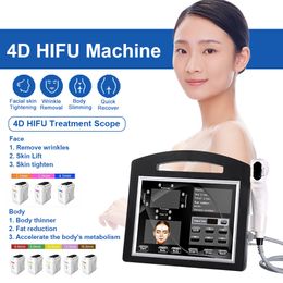 Multi-Functional Beauty Equipment Painless High Intensity Focused Ultrasound 12 Lines 20000 Shots 4D Hifu Eye/Neck/Face Antiwrinkle Treatment For Salon Home Use