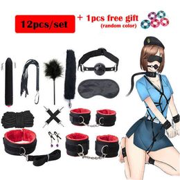 Nxy Sm Bondage Pair Toys for Adult Game Leather Erotic Bdsm Sex Kits Bondage Handcuffs Sex Game Swing Gag Bracket Sm Bdsm Game Toys 1216