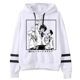 Mens Hoodies Boku No Hero Academia Men Women Pullovers Hoodies Sweatshirts bakugou todoroki 90s Anime Hoody Streetwear Tops H1227