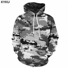 KYKU Camouflage Hoodie Men Streetwear Grey Camo 3d Hoodies Anime Print Sweatshirt Hooded Military Vintage Mens Clothing Pullover LJ200826