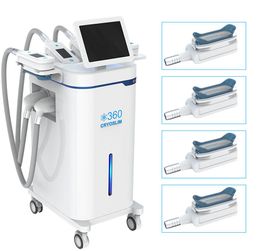 Powerful -14° 360° surrounding freeze CRYO cellulite reduce slimming 4 Handles Freezing Fat Cryolipolysis with blue light laser slimming beauty machine