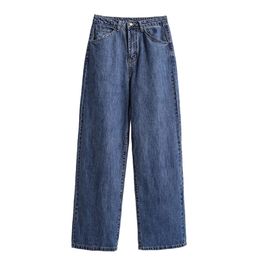 Neophil Winter Vintage Fashion Wide Leg Denim Pants High Wasit Plus Size Loose Straight Ladies Eleangt Style Solid Jeans P9714 201223