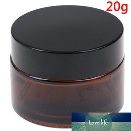 1PCS 20g Frosted / Amber Glass Cream Jar Cosmetic Container Cosmetic Jars Lid Glass Bottle New