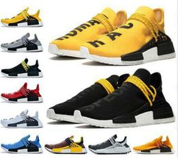 2020 Hot Selling Human Race Trail Shoes Men Women Pharrell Williams Yellow Noble Ink Core Black Red White Casual Shoes Sneakers