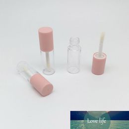 10 Pcs/set Plastic Empty Lip Gloss Tube Round Frosted Clear Lip Balm Bottles Container Cosmetic Lip Glaze Refillable Bottles