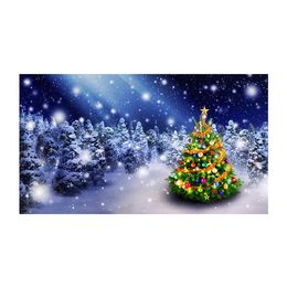 Christmas Tree Flags 3x5FT Banners For Decoration Gift Double Stitching Indoor Or Outdoor Polyester Advertising Promotion