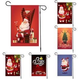 Christmas Banners Snowman Elk Santa Claus Cloth Hanging Flag Merry Christmas Decorations For Home Xmas Ornaments Banners SN2033