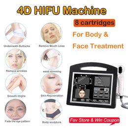 Popular 4D Hifu High Frequency Ultrasound Hifu Face Lifting Anti Wrinkle Machine Skin Tightening Wholesale Beauty Equipment