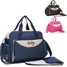5pcs set Diaper Bag One Shoulder Baby bag Women Travel Handbag for Baby Nursing Mummy Maternity Nappy Bag luiertas LJ201013